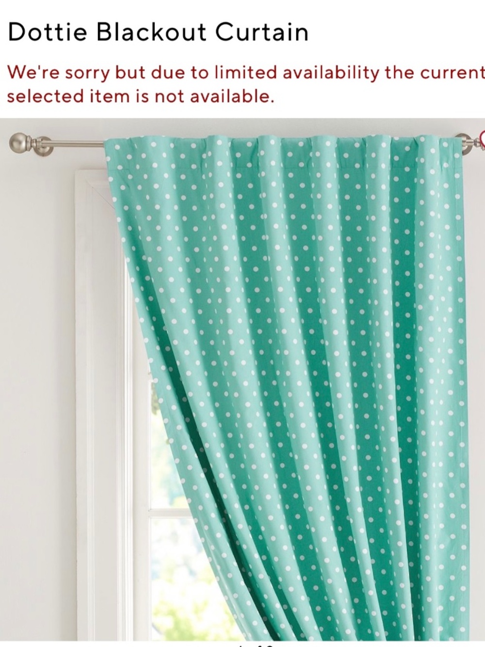 Pottery Barn Teen Dottie curtains (2)